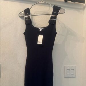 Cute navy knit dress!